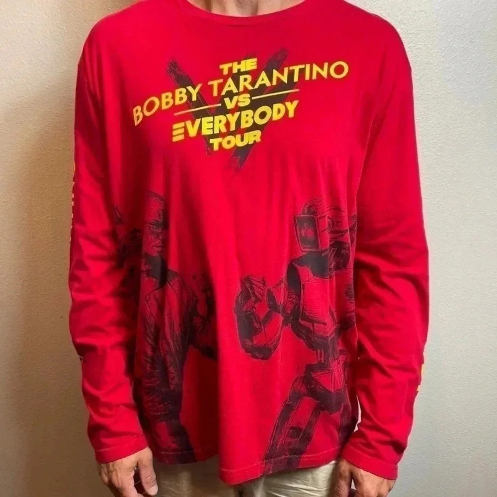 RARE Logic Bobby Tarantino Vs Everybody Tour Red Long Sleeve Tee.‎